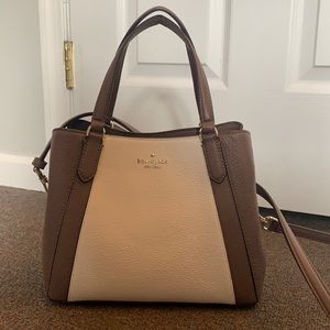 Kate Spade Brown and White Purse